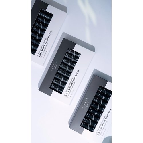 Jigott - Signature Professional Black Bean Hair Ampoule, K-Beauty Hair Treatment, 13ml/0.43FL.OZ *10 EACH