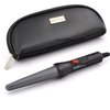 FARI Travel Mini Hair Curling Iron Wand with Ceramic Tourmaline Coating, Dual Voltage Fast Heating Barrel Creates Salon Grade Wavy in Minutes, Heat Resistant Glove and Travel Pouch Included, Black