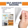 Performore 50-Pack Self-Adhesive 3x5 Index Card Pockets | Top-Loading Clear Plastic Sleeves | Durable Reusable Label Holders for Bulletin Boards, Walls, Storage Bins, and Classrooms