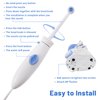 Replacement Hose and Handle Parts Compatible with Waterpik Water Flosser WP-100 WP-300 WP-660 WP-900 Series Oral Irrigator, Plastic Handle, Oral Hygiene Accessories (Pause Button)