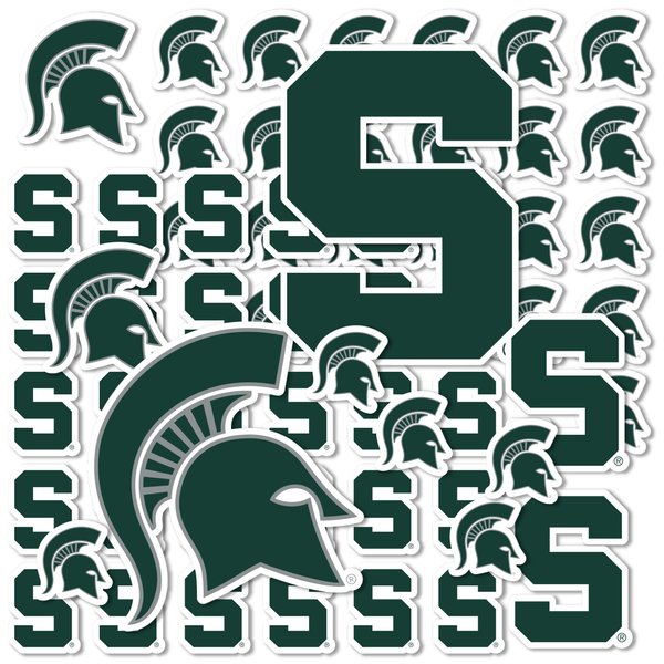 Desert Cactus Michigan State University Stickers Spartans MSU Vinyl Decals Laptop Water Bottle Car Scrapbook11.39x8.94 T1 (Type 1-1)