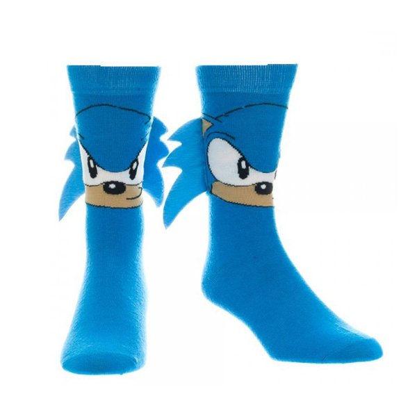 Bioworld Sonic The Hedgehog Quilled Knee High Socks Blue