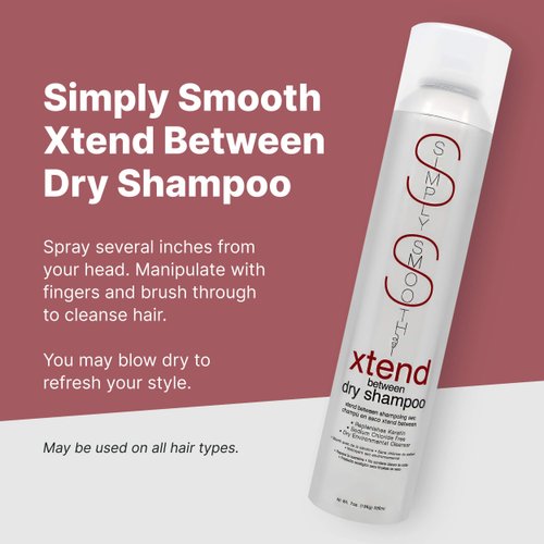 SIMPLY SMOOTH Xtend Between Dry Shampoo | Refresh, Revitalize & Absorb Oil In-Between Washes | Rid Hair Of Impurities & Cleanse For A Quick Perk Up | No White Residue | Talc & Benzene Free | 10 Oz.