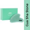 Nykaa Naturals Gua Sha Stone - Tones Facial Muscles, Reduces Eye Bags - Prevents Acne and Reduces Black Circles - Green Jade - 1 pc