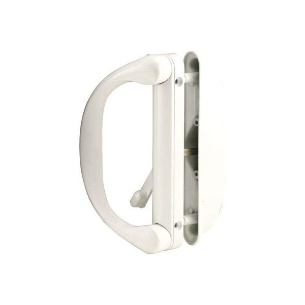 Sliding Patio Door Handle Set for Milgard, White