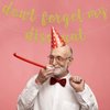 Don't Forget My Discount Banner, Retirement Party Decorations Supplies for Women Men, 50th 60th 70th 80th 90th Birthday Anniversary Bunting Sign, Old People Bday Ornament, Pre-strung, Gold Glitter