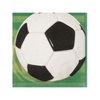 Multicolor 3D Soccer Paper Luncheon Napkins - 6.5" x 6.5" (Pack of 16) - Perfect for Soccer Parties, Celebrations & Events