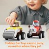 Eterfun 4 in 1 Press and Go Car Toy Set for Toddlers 1-3, Baby Engineering Vehicle Racing Cars Toys for Toddlers 6-9-12-18 Months, First Birthday Gifts for 1-2 Years Old Boys Girls