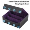 Card Deck Box for Comes with 3 velvet divider cards, PU Leather Strong Magnet trading card storage box Holds over 1800 Magic Commander deck cards, MTG, YGO, PKM and Sports Cards