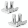 Top Glides Flexfit Universal Walker Ski Glides - White - 2 Pairs