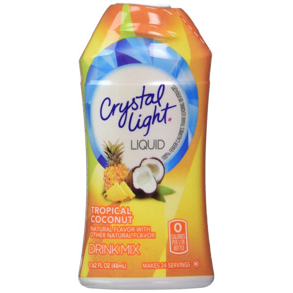 Crystal Light Liquid Energy Drink, Tropical Coconut, 1.62 fl oz (Pack of 12)
