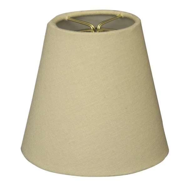 Royal Designs Designer Mushroom Pleat Empire Clip On Chandelier Lamp Shade, 3"" x 5"" x 4.5"", Set of 6 (CS-924-5LNBG)