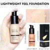 Foundation Full Coverage Liquid Foundation Cream - Lightweight Concealer - Suitable for All Skin Types (wheaten 04)