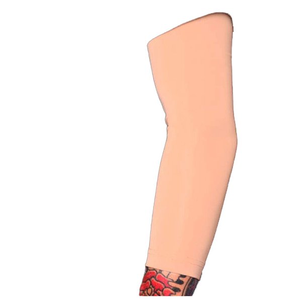 Tat2X Ink Armor Premium 3/4 Arm Tattoo Cover Up Sleeve - No Slip Gripper - U.S. Made - Light - XSS (single arm/elbow sleeve)