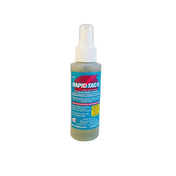 Rapid TAC II Application Fluid for Vinyl Wraps Decals Stickers 4oz Sprayer