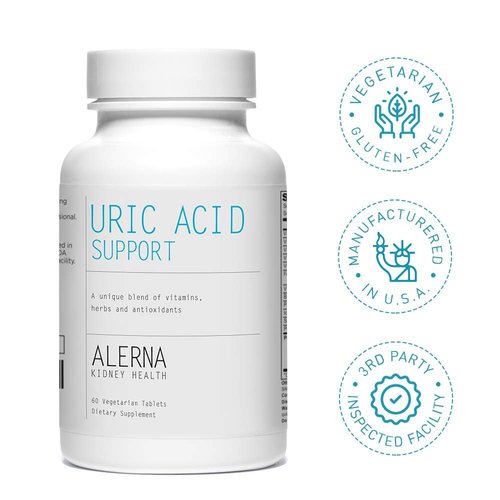 Uric Acid Support - Tart Cherry, Celery Extract, Turmeric, Quercetin - Support Normal Kidney Function - 60 Vegetarian Tablets (Pack of 3)