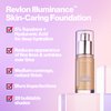Revlon Illuminance Skin-Caring Liquid Foundation, Hyaluronic Acid, Hydrating and Nourishing Formula with Medium Coverage, 213 Light Natural, 1 fl oz