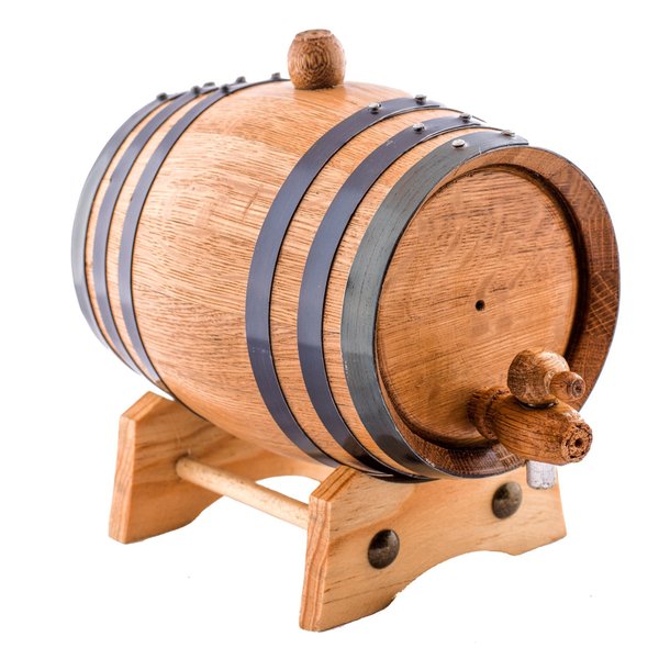1 Liter American Oak Aging Whiskey Barrel | Handcrafted using American White Oak | Age your own Whiskey, Beer, Wine, Bourbon, Tequila, Hot Sauce & More