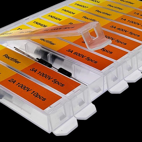 EEEEE16 Value 250 pcs Diode Assortment Kit Contains Rectifier Fast Recovery Schottky Switching Zener Diode Pack of Assorted diodes