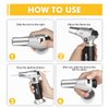 TBTEEK Butane Torch, Kitchen Torch Cooking Torch with Safety Lock & Adjustable Flame for Cooking, BBQ, Baking, Brulee, Creme, DIY Soldering(Butane Not Included)