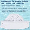 CHEOTIME Pool Cleaner Fine Filter Bag, Reusable Pool Filter Bag Replacement for Aquabot Filter Bag Products 8114,Fits Pool Spa Part Small Wheeled Aquabot Cleaners S 2 40 Pura 5X