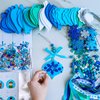 Winlyn 24 Sets Christmas Craft Kits Winter Crafts DIY Snowflake Baubles Ornaments Decorations Snowflake Foam Stickers Christmas Arts and Crafts for Kids Holiday Classroom Art Activities Party Favors
