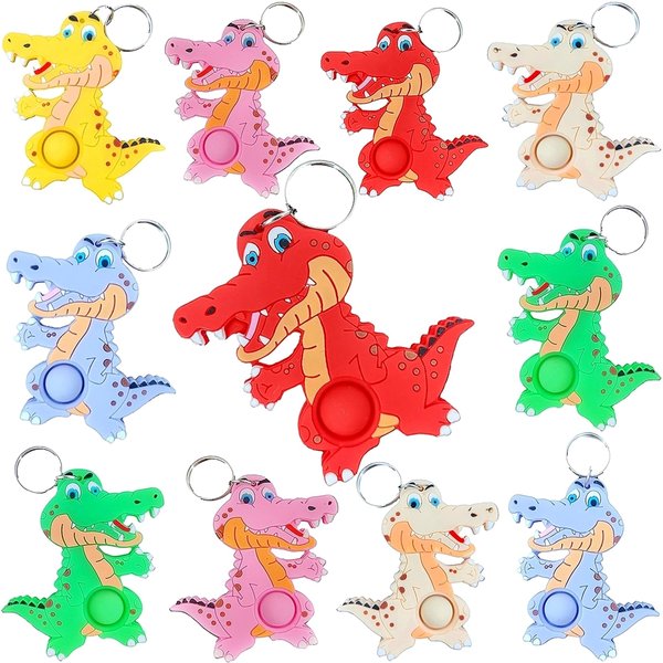 24 Packs Bulk Mini Crocodile fidgets Toys for Kids Children Classroom Students Gift Prize from Teacher,Crocodile Animal Birthday Party Favors