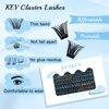 Lash Clusters 144 Pcs Cluster Lashes Eyelash Clusters DIY Cluster Eyelash Extensions Individual Lashes Soft and Comfortable (Cirrus,C-20)