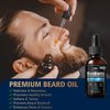 FEBOTE Biotin Beard Growth Kit for Men with Conditioning Oil and 0.25mm Massager Roller, Cedar Serum with Castor and Jojoba Oil, Grooming Softer Thicker Healthier-Looking Mustache Beard Care