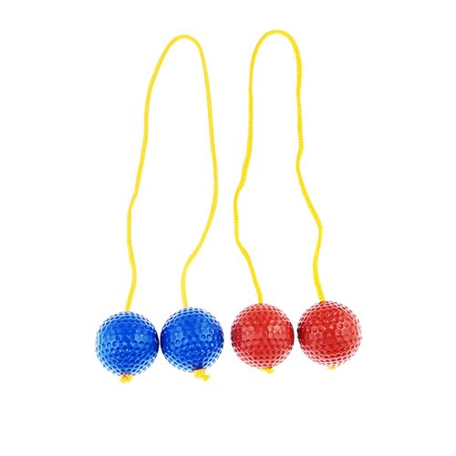 Miokun 6 Pack Ladder Balls Ladder Toss Balls Replacement with Storage Bag for Toss Match (‎Red Blue)