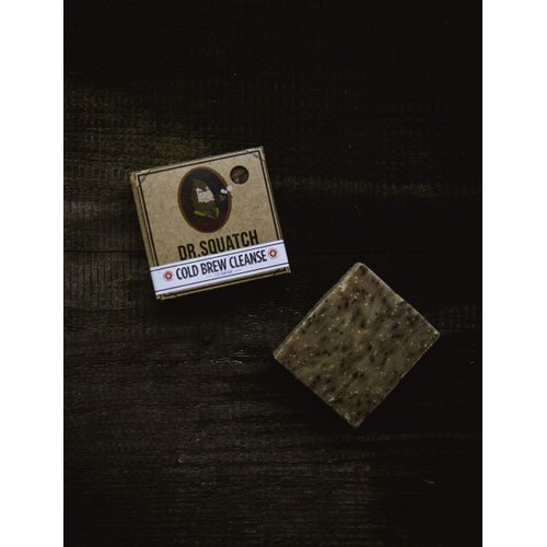 Dr. Squatch Cold Brew Cleanse Coffee Soap Bar – Blend of Shea Butter, Salt, Kaoilin Clay, and Some Top Notch Coffee Beans – Organic Handmade in USA