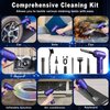 Compressed Air Duster,3 Gear Adjustable 100000RPM Electric Air Duster, Rechargeable Cordless Air Blower with LED Light for Computer Keyboard Electric Devices Cleaning. Replaces Compressed Air Cans