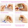Hipifans Eyebrow Tattoo Plastic Wrap Roll, 3Pcs/Set Disposable Premium Preservative Film for Eyebrow Lamination, Microblading, Permanent Makeup Use with Cling Cover Tape
