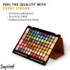 Toysical All In One Makeup Kit in Leather Case - Eye Shadow Palette Makeup for Girls, Teens and Women, Highly Pigmented - 88 Colors Eyeshadow Palette - Make Up Set for Beginners or Pros