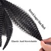 1Pack Marley Hair Braiding Hair for Twists 8Inch Short Afro Kinky Twist Crochet Braids Synthetic Fiber Hair Extensions for Women(1B#)