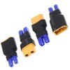 2Pairs Treehobby RC XT60 to EC2 Plug Female Male Adapter Connector for Lipo NiMH NiCd Battery Charger ESC