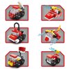 Vilbocr 6 in 1Toddler Fire Truck Toys Building Blocks Toys for 4+ Years Boys Kids Gift Idea Forest fire Truck Toy 142Pcs-Compatible with Other Building Block Toys (fire Rescue)