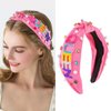 Canitor Birthday Queen Headband for Women Birthday Girl Headband Princess Crown Tiara Hat Birthday Gifts Happy Birthday Party Decorations Accessories (hot pink)