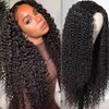 Lace Frontal Wigs Human Hair Pre Plucked HD Water Wave Lace Front Wigs Human Hair 13x4 Wet and Wavy Human Hair Wigs for Black Women Brazilian Curly Lace Front Wig Human Hair 20 Inch