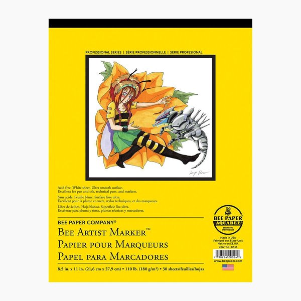 Bee Paper Bleedproof Marker Pad, 11-Inch by 14-Inch
