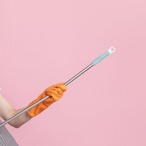 Ciieeo 2pcs Plastic Sweeping Broom Handle Grip Sleeve Clothes Rail mop Stick Socket mop Handle Grip end Cap Push Broom Handle Grip Clothesline Pole Handle end Cap Replace Dustpan Broom