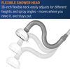 Waterpik PowerPulse Flexible Neck Shower Head Adjustable Shower Head for All Heights, Chrome 7-Mode XPP-703E