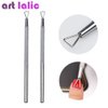 Stainless Steel Triangle Nail Polish UV Gel Removal Stick Rod Cuticle Pusher Manicure Tool Cuticle Pushers