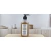 TSA Handmade Basil Exfoliating Liquid Hand Soap Dispenser, Hand Wash Scrub, Dry Skin, Sensitive, All Natural, Kitchen, Bathroom, 8.5 oz