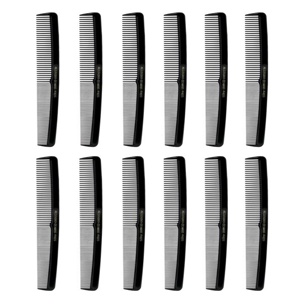 Allegro Combs 415 Hair Comb Mens Comb Beard Comb Hair Combs For Women Mustache Comb 12 Units.