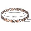 RainSo Pure Copper Heart Design Womens Magnetic Anklets 3500 Gauss Adjustable with Gift Box