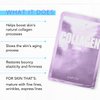 LAPCOS Collagen Sheet Mask, Firming Daily Face Mask with Collagen Peptides for Wrinkles & Dark Spots, Korean Beauty Favorite, 5-Pack