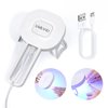 SAVILAND U V Light for Nails - 36W Portable Handheld Mini U V LED Nail Lamp for Gel Nails Curing All Soak-Off U V Folding Stand Nail Dryer Easy to Use for Nail Art Tool for Home DIY Salon