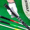 Multi -Compound Golf Grips, Standard Size All-Weather Control Thread Technology Rubber Combine with Carbon Yard, Anti-Slip-Set of 13(Black,Standard Size)