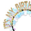 BAHABY Birthday Headbands for Women Girls Glitter It's My Birthday Headband Happy Birthday Decorations Birthday Gifts for Women, Gold